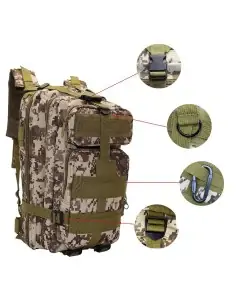 Morral Táctico Militar 30L Repelente Agua