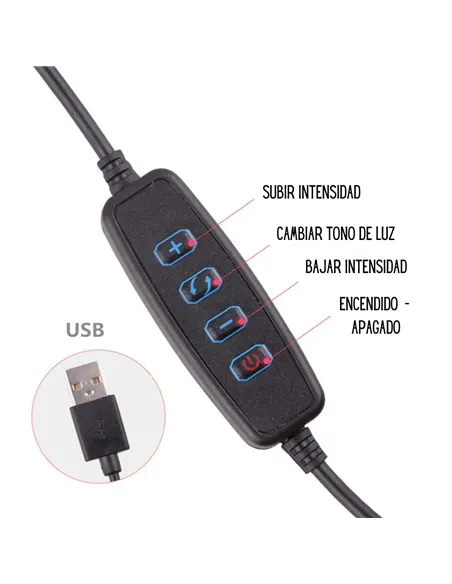 A Tres Click | Aro De Luz 16cm + Tripode 13cm $&nbsp;39.973 $&nbsp;25.193 Generic Fotografía 