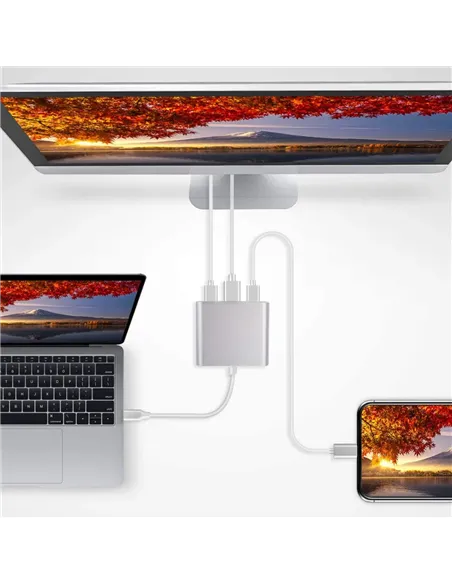 A Tres Click | Convertidor De USB C a USB 3.1, HDMI 4k y USB C $&nbsp;79.400 $&nbsp;49.916 Generic Convertidores de Video 