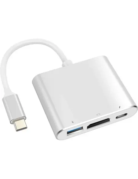 A Tres Click | Convertidor De USB C a USB 3.1, HDMI 4k y USB C $ 79.400 $ 49.916 Generic Convertidores de Video 