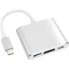 atresclick.com | Convertidor De USB C a USB 3.1, HDMI 4k y USB C