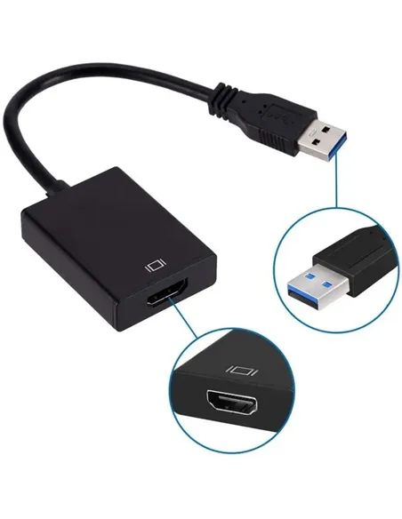 A Tres Click | Convertidor De Usb 3.0 A Hdmi $&nbsp;71.000 $&nbsp;47.731 Generic Convertidores de Video 
