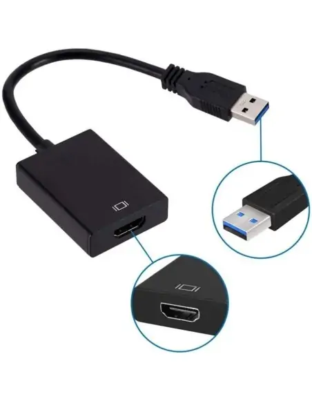 A Tres Click | Convertidor De Usb 3.0 A Hdmi $ 71.000 $ 47.731 Generic Convertidores de Video 