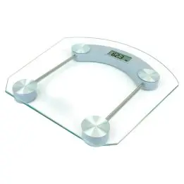 Balanza Pesa Digital Base Vidrio Redonda Baño 180k