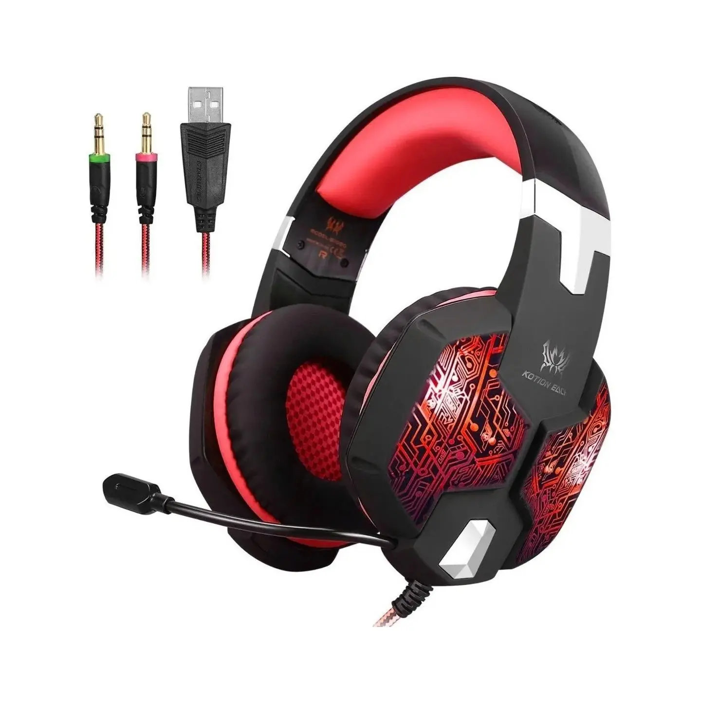 atresclick.com | Diadema Gamer Kotion Each G1000 Rojo