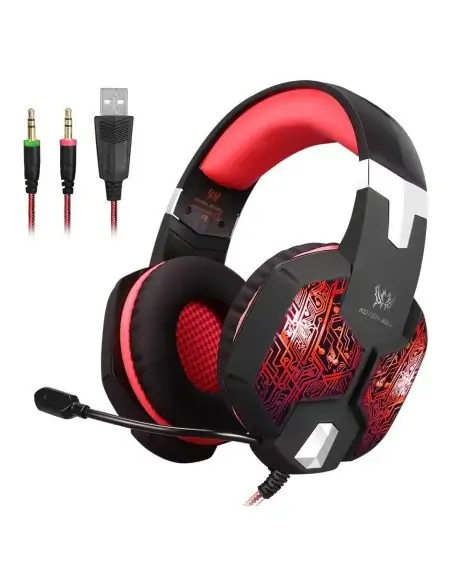 A Tres Click | Diadema Gamer Kotion Each G1000 Rojo + Convertidor $ 124.900 $ 58.776 Kotion Each Audífonos Gamers 