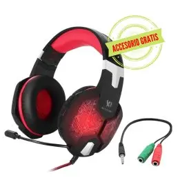Diadema Gamer Kotion Each G1000 Rojo + Convertidor