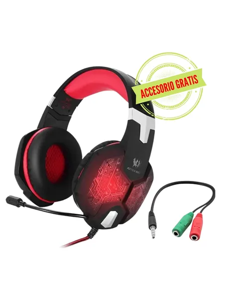 A Tres Click | Diadema Gamer Kotion Each G1000 Rojo + Convertidor $&nbsp;124.900 $&nbsp;58.776 Kotion Each Audífonos Gamers 