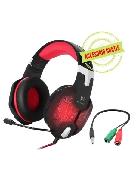 A Tres Click | Diadema Gamer Kotion Each G1000 Rojo + Convertidor $ 124.900 $ 58.776 Kotion Each Audífonos Gamers 