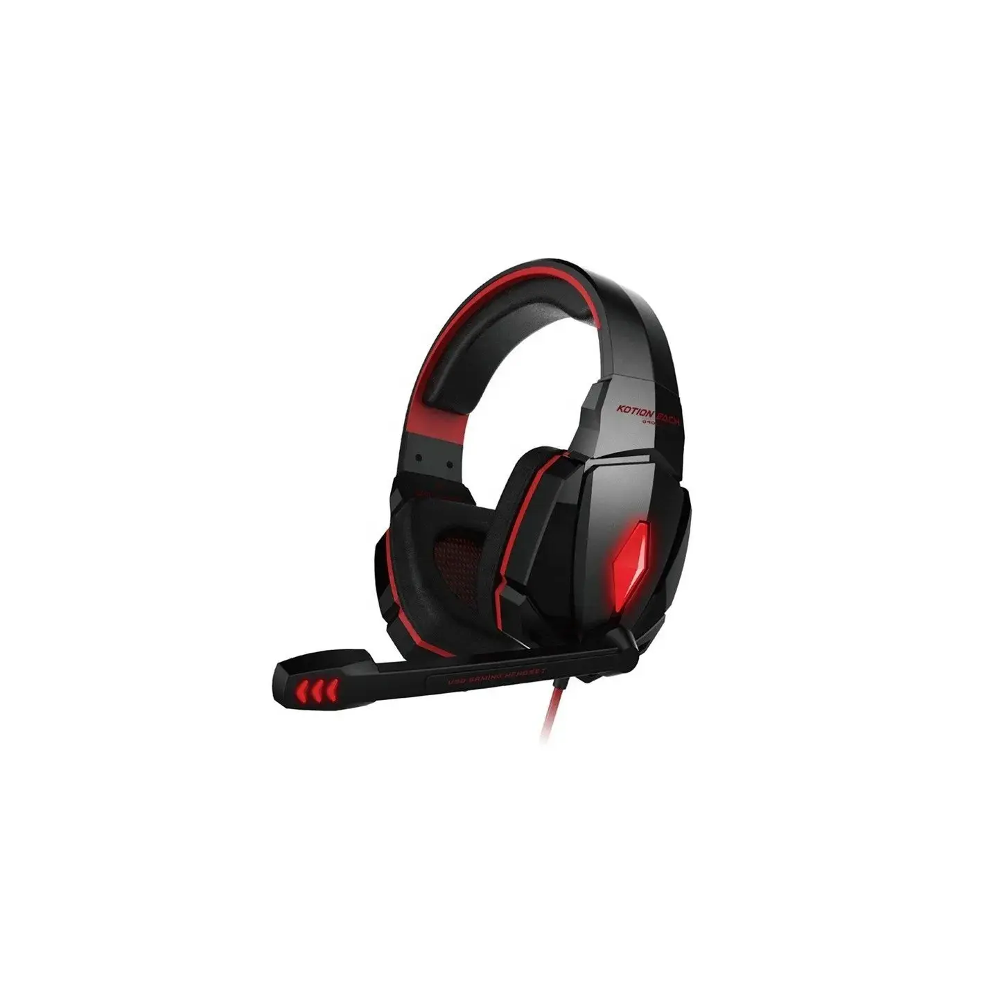 atresclick.com | Diadema Gamer Kotion Each G4000 Rojo + Convertidor