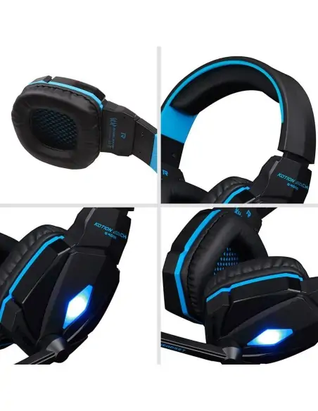 A Tres Click | Diadema Gamer Kotion Each G4000 Azul + Convertidor $ 93.200 $ 42.292 Kotion Each Audífonos 