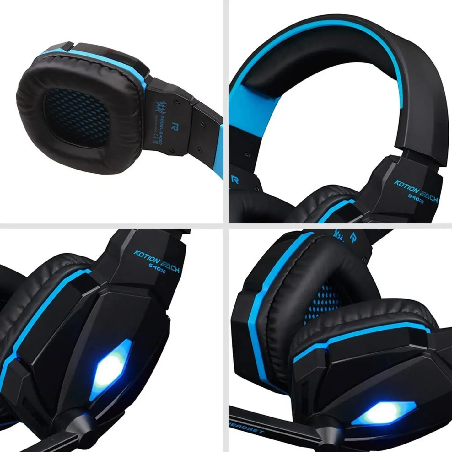 atresclick.com | Diadema Gamer Kotion Each G4000 Azul + Convertidor