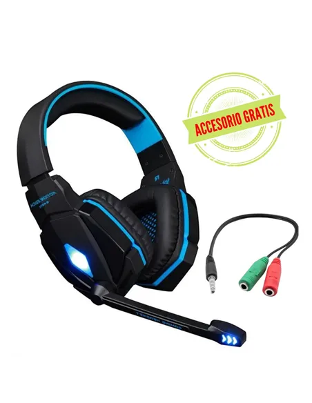 A Tres Click | Diadema Gamer Kotion Each G4000 Azul + Convertidor $&nbsp;93.200 $&nbsp;42.292 Kotion Each Audífonos 