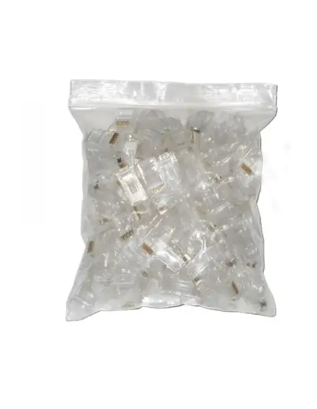 A Tres Click | Conectores RJ45 Cat 6 Paquete X 100 Unidades $ 14.900 $ 12.521 Generic Convertidores de Interfaces 
