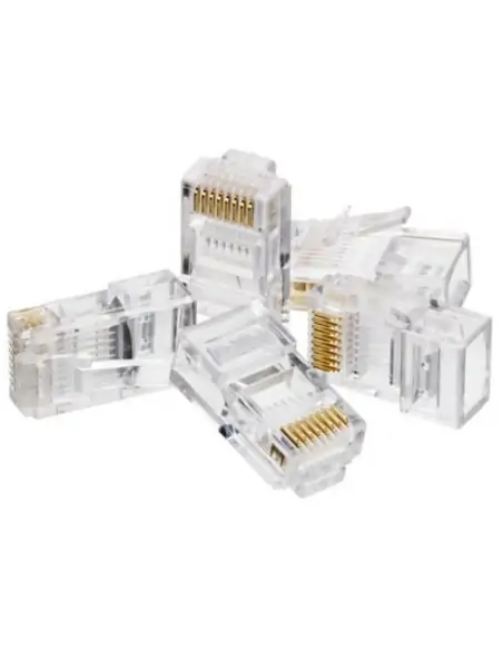 A Tres Click | Conectores RJ45 Cat 6 Paquete X 100 Unidades $ 14.900 $ 12.521 Generic Convertidores de Interfaces 