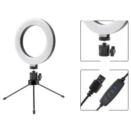 Kit de iluminación: Aro De Luz 16cm + Trípode 13cm