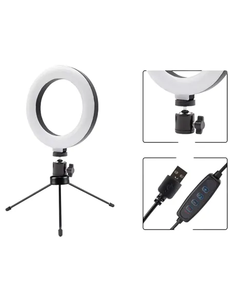 A Tres Click | Aro De Luz 16cm + Tripode 13cm $&nbsp;39.973 $&nbsp;25.193 Generic Fotografía 