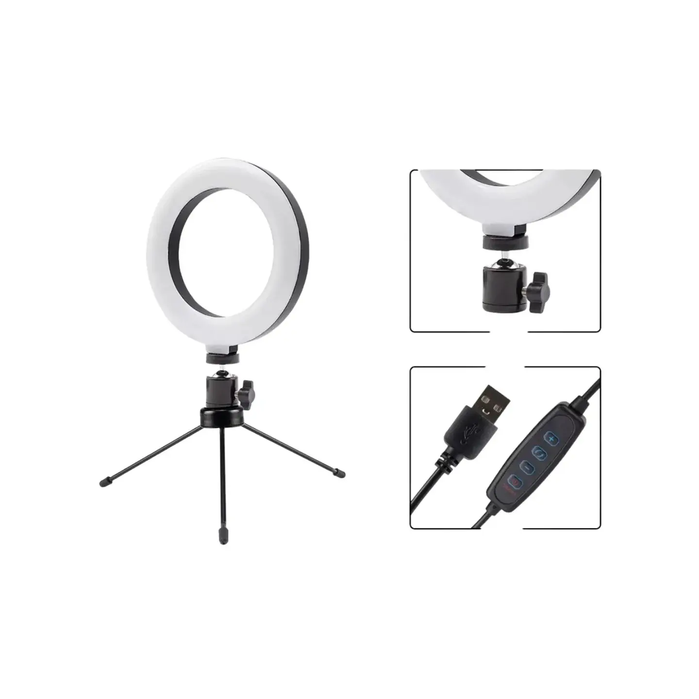 atresclick.com | Aro De Luz 16cm + Tripode 13cm
