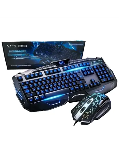 A Tres Click | Combo De Teclado Y Mouse Gamer V100 /Español(ñ) $&nbsp;86.400 $&nbsp;49.371 Generic Zona Gamer 