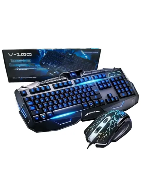 A Tres Click | Combo De Teclado Y Mouse Gamer V100 /Español(ñ) $&nbsp;86.400 $&nbsp;49.371 Generic Zona Gamer 