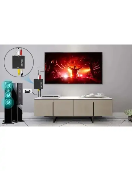 A Tres Click | Convertidor De Audio Óptico a RCA $ 45.429 $ 26.723 Generic Convertidores de Audio 