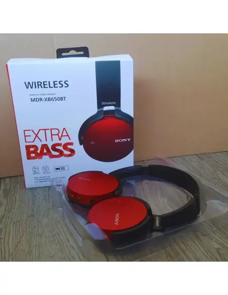 A Tres Click | Diadema Bluetooth Extra Bass MDR-XB650BT Roja $ 71.900 $ 45.315 Generic Audífonos 
