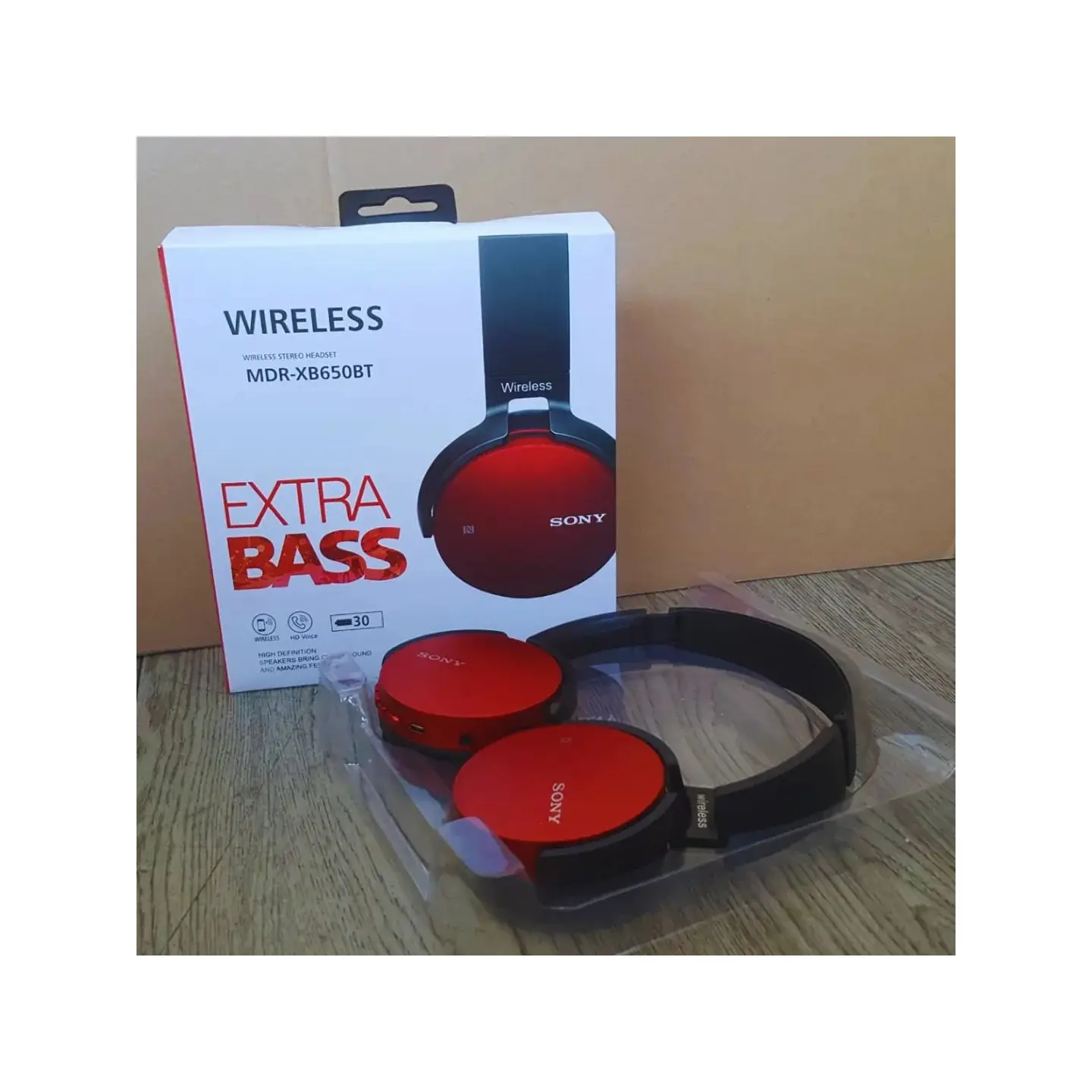 atresclick.com | Diadema Bluetooth Extra Bass MDR-XB650BT Roja