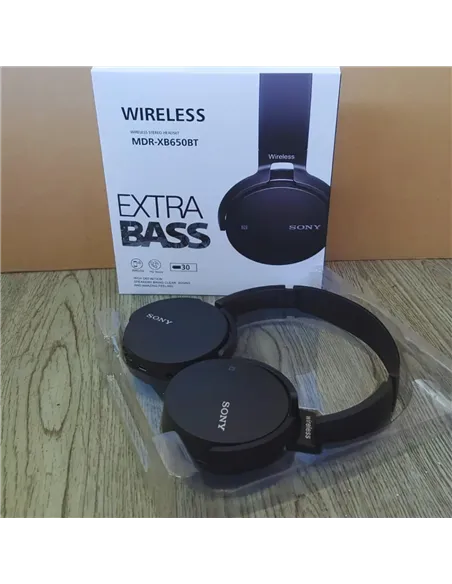 A Tres Click | Diadema Bluetooth Extra Bass MDR-XB650BT Negra $&nbsp;71.900 $&nbsp;45.315 Generic Audífonos 