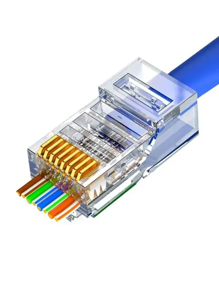 A Tres Click | Conectores RJ45 Cat 6 Paquete X 100 Unidades $ 14.900 $ 12.521 Generic Convertidores de Interfaces 