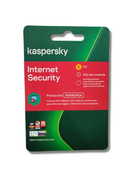 A Tres Click | Licencia Antivirus Kaspersky Internet Security 1 Usuario 1 Año $ 129.900 $ 69.900 Kaspersky Partes & Software 