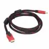 atresclick.com | Cable HDMI 1,5 Mts Mallado, Puntas Blindadas