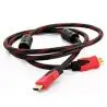 atresclick.com | Cable HDMI 1,5 Mts Mallado, Puntas Blindadas