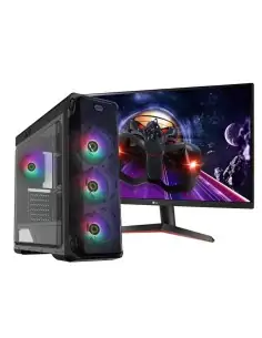Computador Intel CI5, Monitor LG 27" 27mp60g, Chasis Gamemax Starlight Black + Teclado y Mouse NC-901