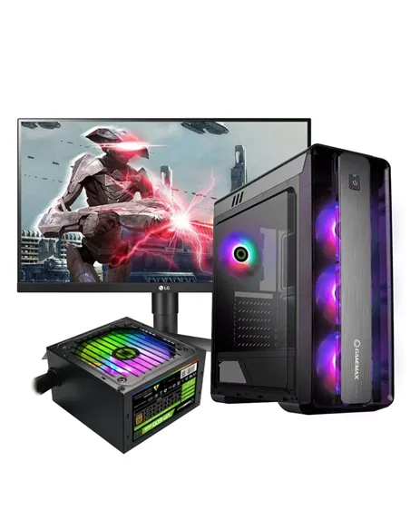 A Tres Click | Computador Intel CI5, Monitor LG 27gl650f, Chasis Gamemax Moonlight, Video Nvidia GTX 1650 4GB, Fuente de poder VP- 650 RGB $&nbsp;6.089.900 $&nbsp;4.094.050 Gamemax Computadores de Escritorio 