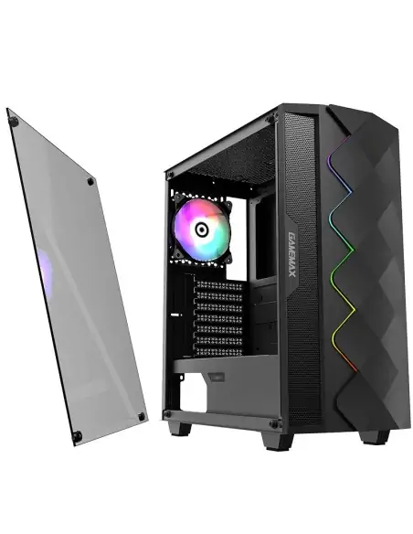A Tres Click | Computador AMD Ryzen 5, Monitor Asus 24", Chasis Gamemax Diamond COC, Memoria RAM DDR4 8GB HP V8 RGB $ 4.169.900 $ 2.803.294 Gamemax Computadores de Escritorio 