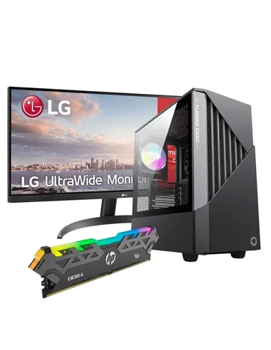 A Tres Click | Computador AMD Ryzen 5, Monitor LG 29wp500-b 29", Chasis Gamemax Contac COC BG, Memoria RAM DDR4 HP V8 8GB RGB $&nbsp;4.614.900 $&nbsp;3.102.454 Gamemax Computadores de Escritorio 