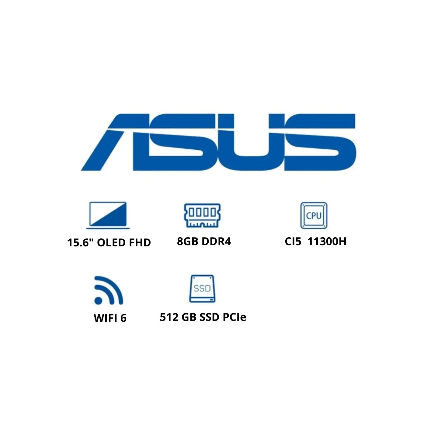 atresclick.com | Portátil Asus K3500P Intel CI5 11300H, 8GB, 512SSD PCIe, 15.6" OLED FHD, W10, RTX 4GB