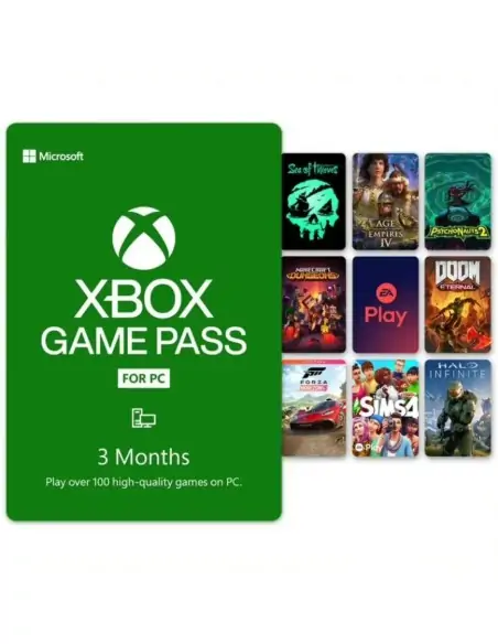 A Tres Click | Xbox Game Pass Para PC, Suscripcion por 3 Meses, mas de 100 Juegos en alta calidad $ 59.800 $ 29.900 XBOX Pines Virtuales 