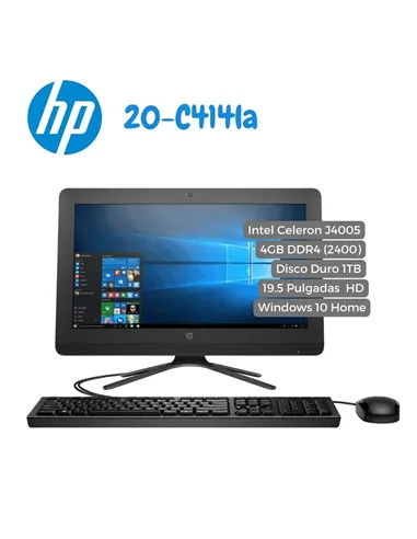 A Tres Click | Computador All in One HP Intel Celeron J4005, 4GB DDR4, 1TB, 19.5", Windows 10H $ 1.299.000 $ 974.250 Hewlett Packard Computadores Todo en Uno 