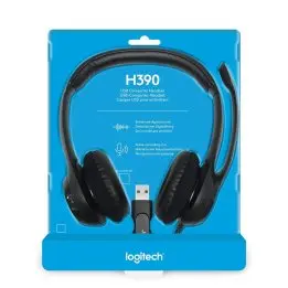 Diadema Logitech H390 USB (Con suspensión de ruido)