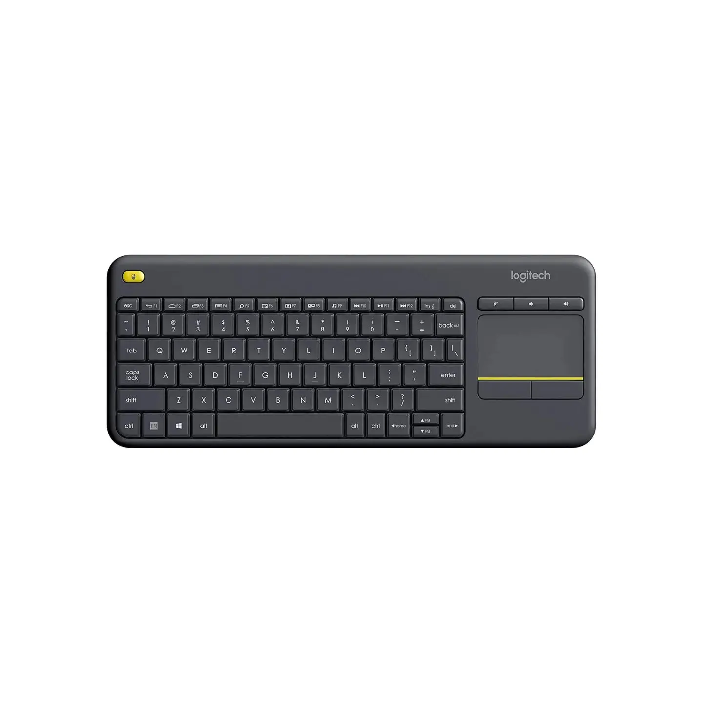 atresclick.com | Teclado inalambrico para TV Logitech K400 PLUS con Touchpad Español