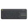 atresclick.com | Teclado inalambrico para TV Logitech K400 PLUS con Touchpad Español