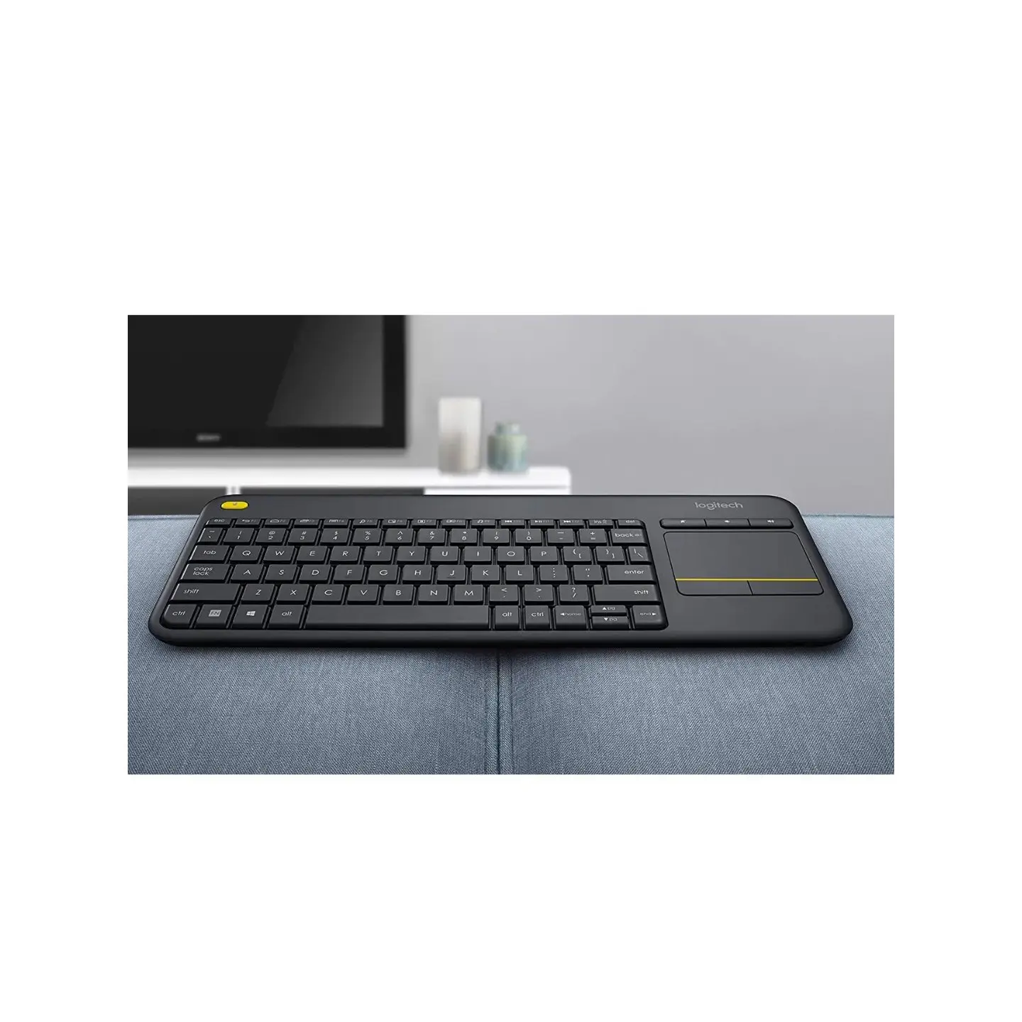 atresclick.com | Teclado inalambrico para TV Logitech K400 PLUS con Touchpad Español
