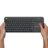 atresclick.com | Teclado inalambrico para TV Logitech K400 PLUS con Touchpad Español
