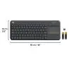 atresclick.com | Teclado inalambrico para TV Logitech K400 PLUS con Touchpad Español