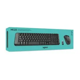 Combo de teclado y mouse Inalambrico Logitech MK220