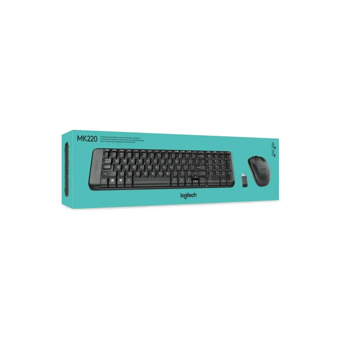 atresclick.com | Combo de teclado y mouse Inalambrico Logitech MK220