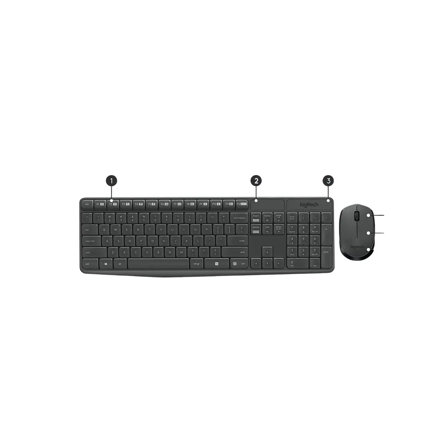 atresclick.com | Combo de teclado y mouse Inalambrico Logitech MK235