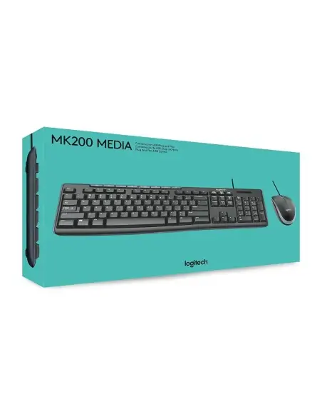 A Tres Click | Combo de teclado y mouse Alambrico Logitech MK200 $ 99.900 $ 67.160 Logitech Teclados y Mouse 