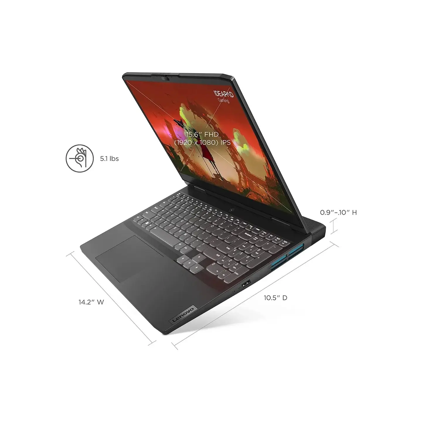 atresclick.com | Portátil Lenovo IdeaPad Gaming 3 15IAH7 Intel Core I5 12450H, 8GB, 512GB SSD, 15.6" RTX 3050, Windows 11 Home